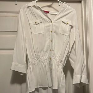 White summer blouse.